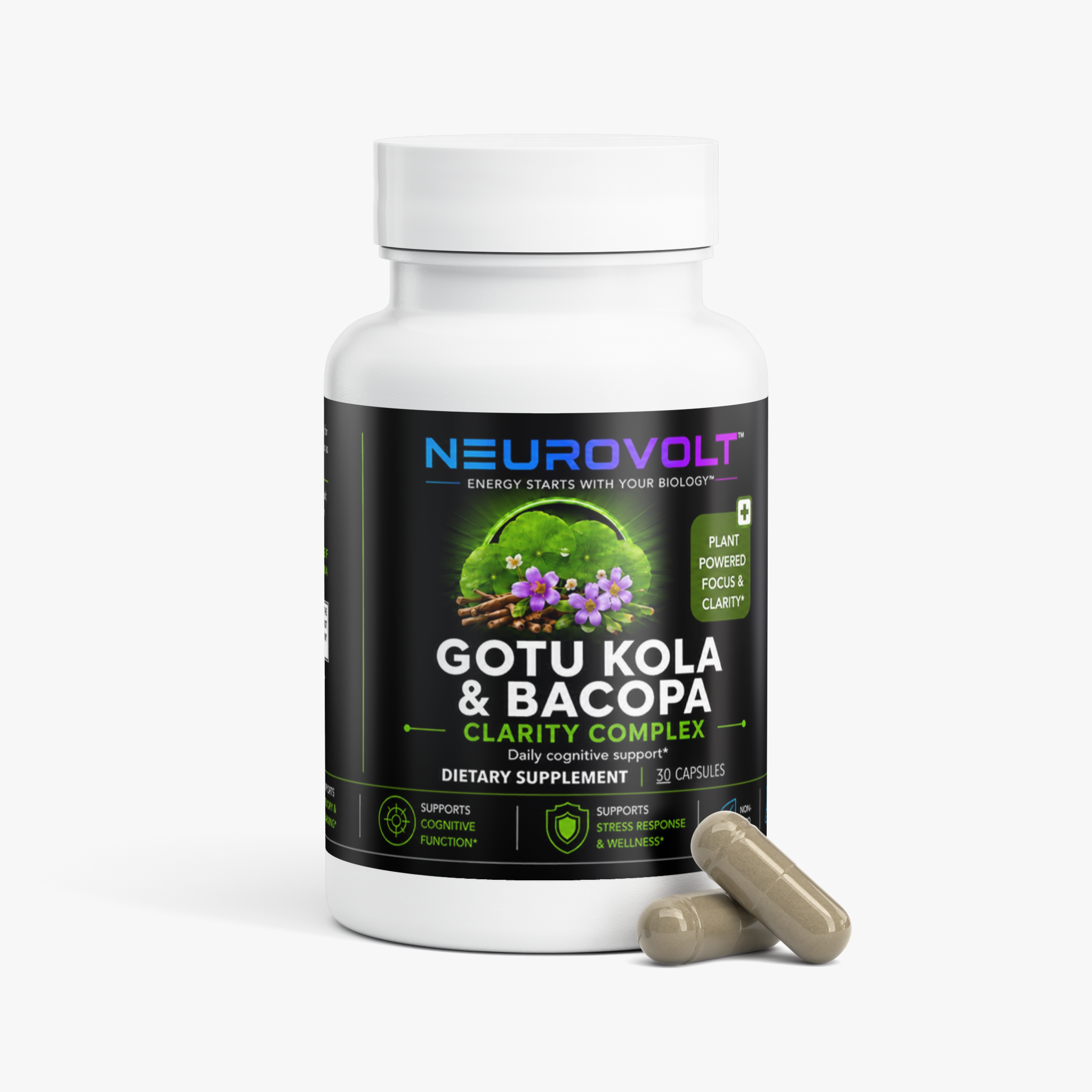 NeuroVolt™ Gotu Kola & Bacopa Clarity Complex