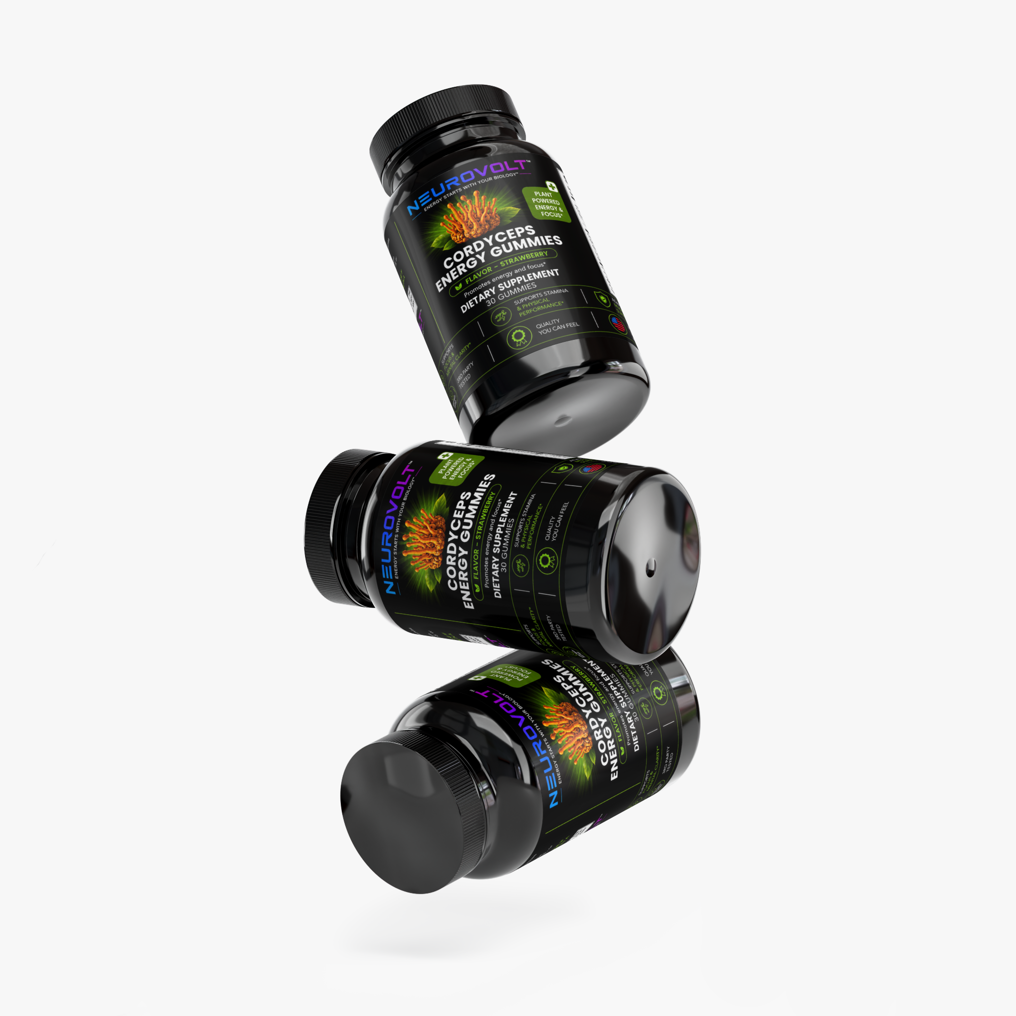 NeuroVolt™ Cordyceps Energy Gummies