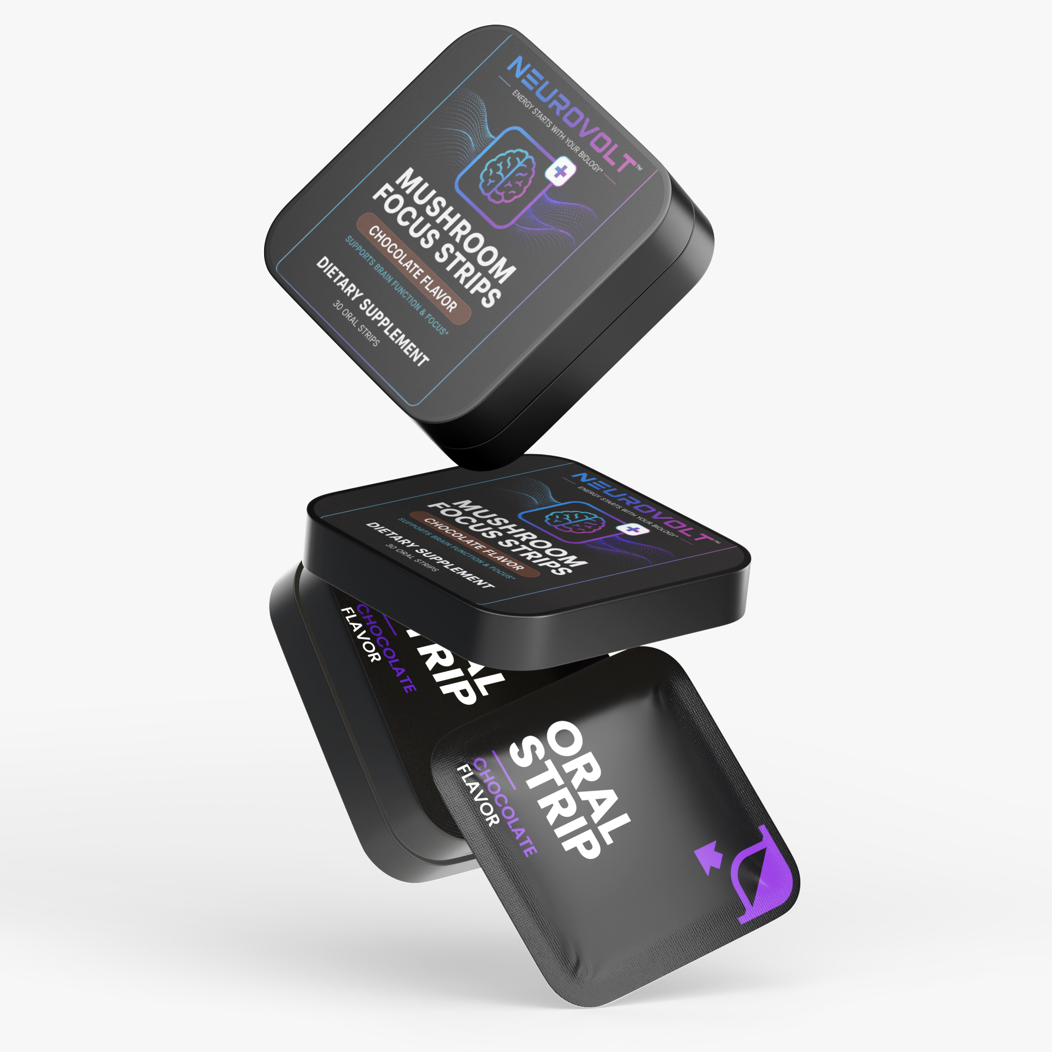 NeuroVolt™ Mushroom Focus Strips