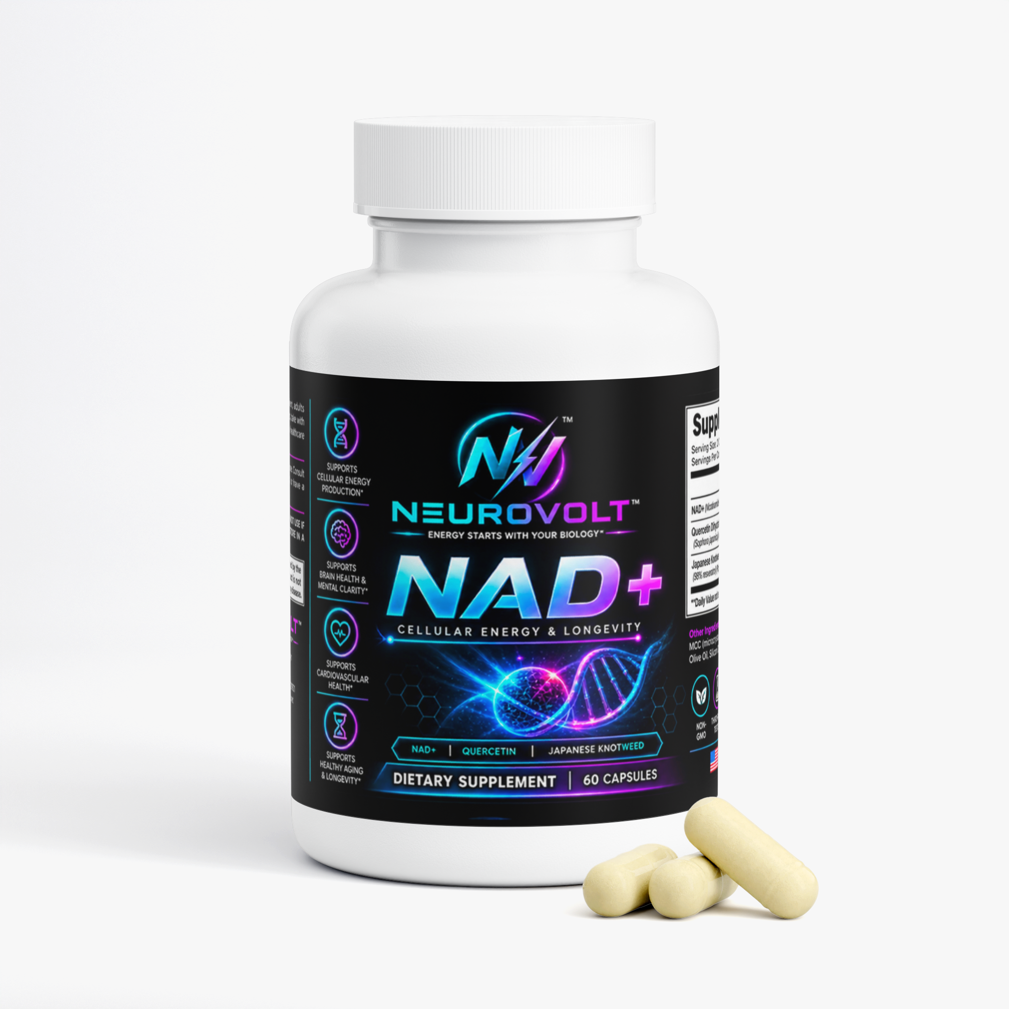 NeuroVolt™ NAD+ — Cellular Energy & Healthy Aging Support*