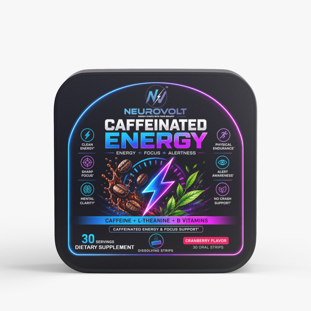 NeuroVolt™ Caffeinated Energy Oral Strips — Cranberry