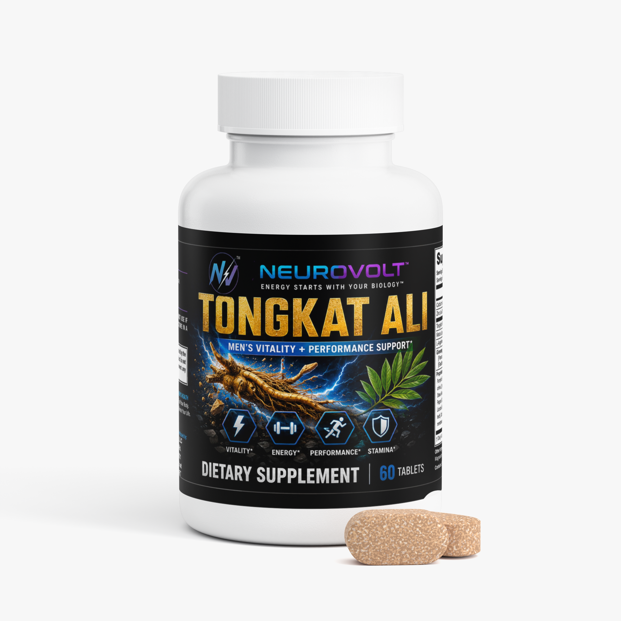 NeuroVolt™ Tongkat Ali — Men’s Vitality + Performance