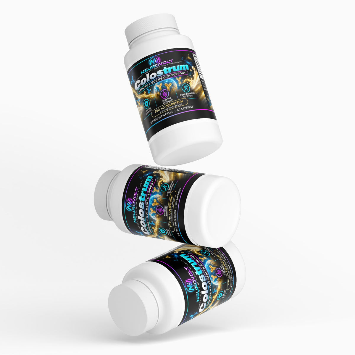 NeuroVolt™ Colostrum | Immune & Gut Health Support – 60 Capsules