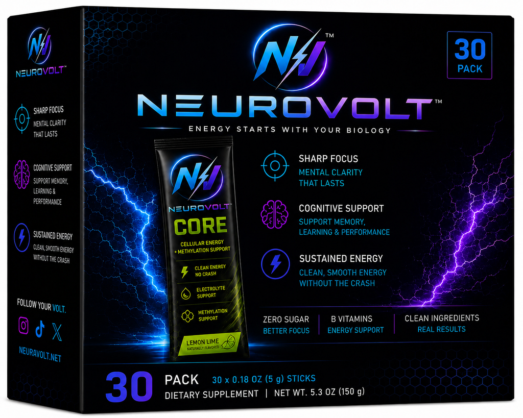 NeuroVolt™ Energy Sticks - Methylation Support Drink Mix 30 Pack - PREORDER NOW!