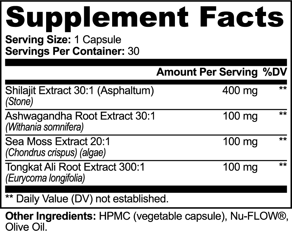 NeuroVolt™ Shilajit Adaptogen Complex