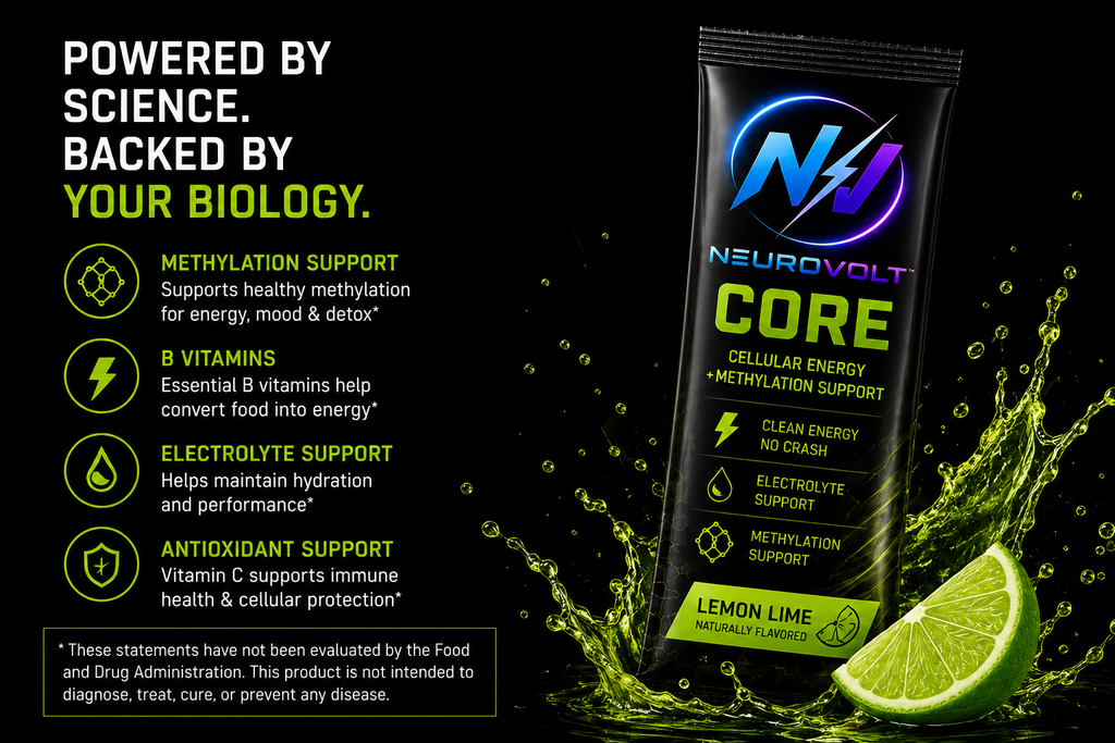 NeuroVolt™ Energy Sticks - Methylation Support Drink Mix 30 Pack - PREORDER NOW!