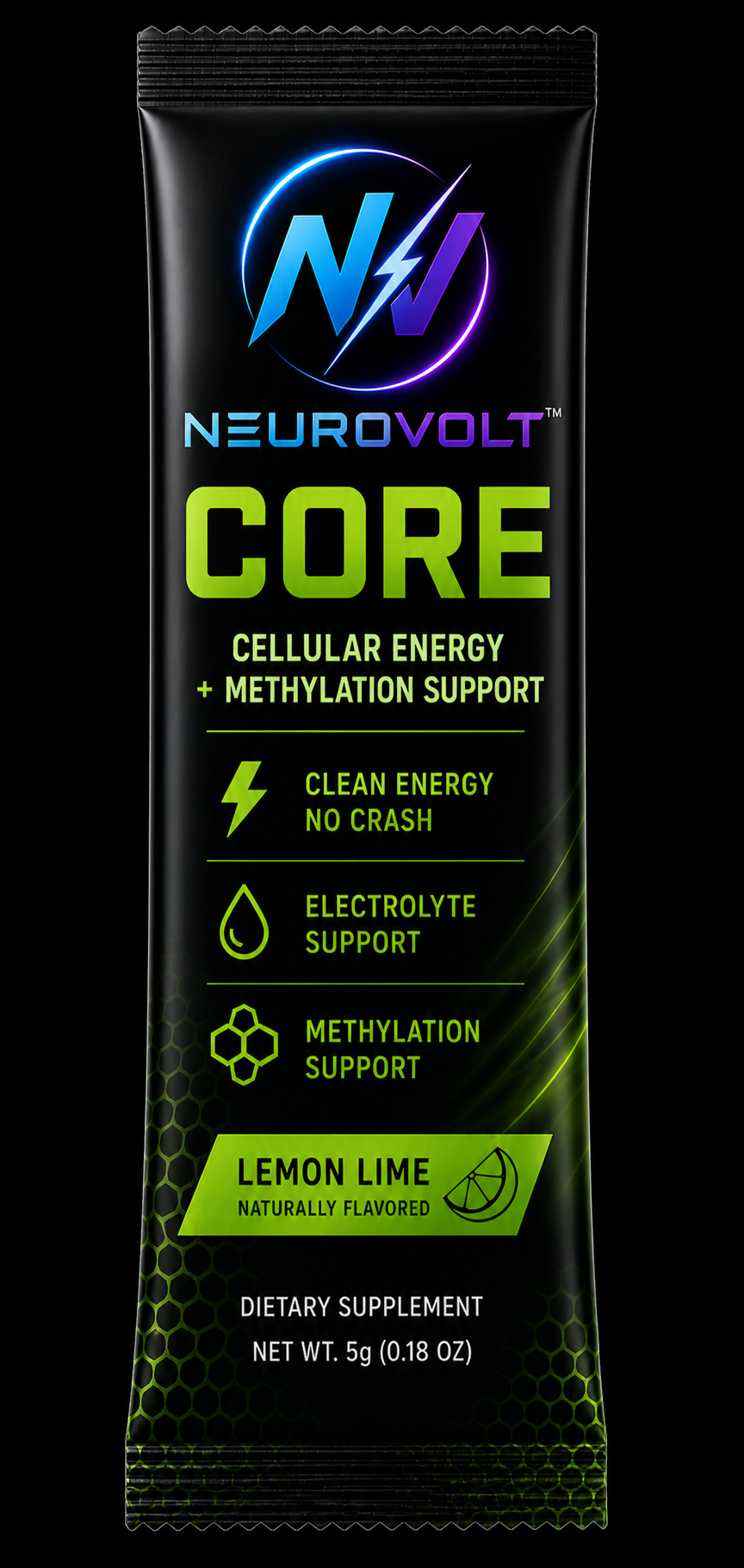 NeuroVolt™ Energy Water Sticks - Methylation Support Drink Mix