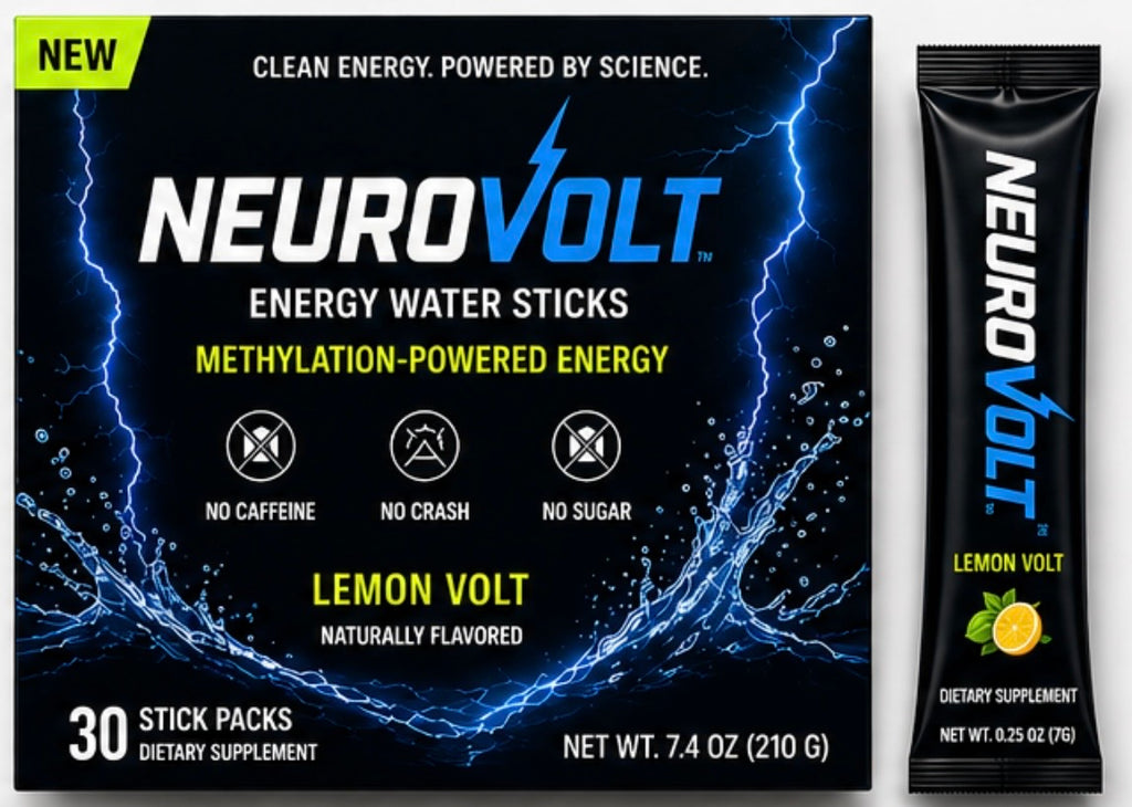 NeuroVolt™ Energy Water Sticks - Methylation Support Drink Mix