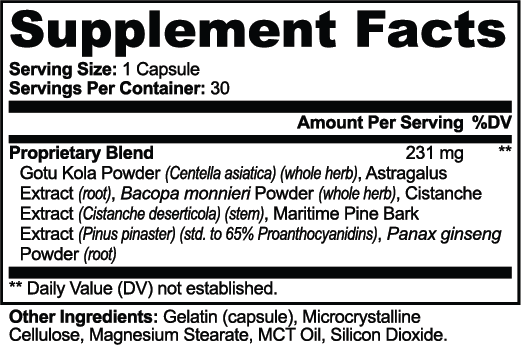 NeuroVolt™ Gotu Kola & Bacopa Clarity Complex