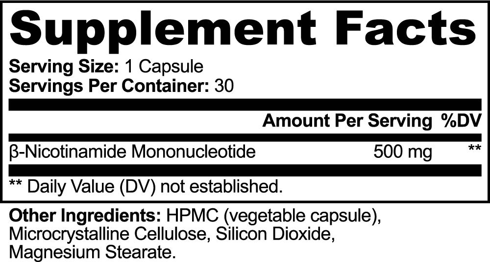 NeuroVolt™ NMN 500 mg Capsules